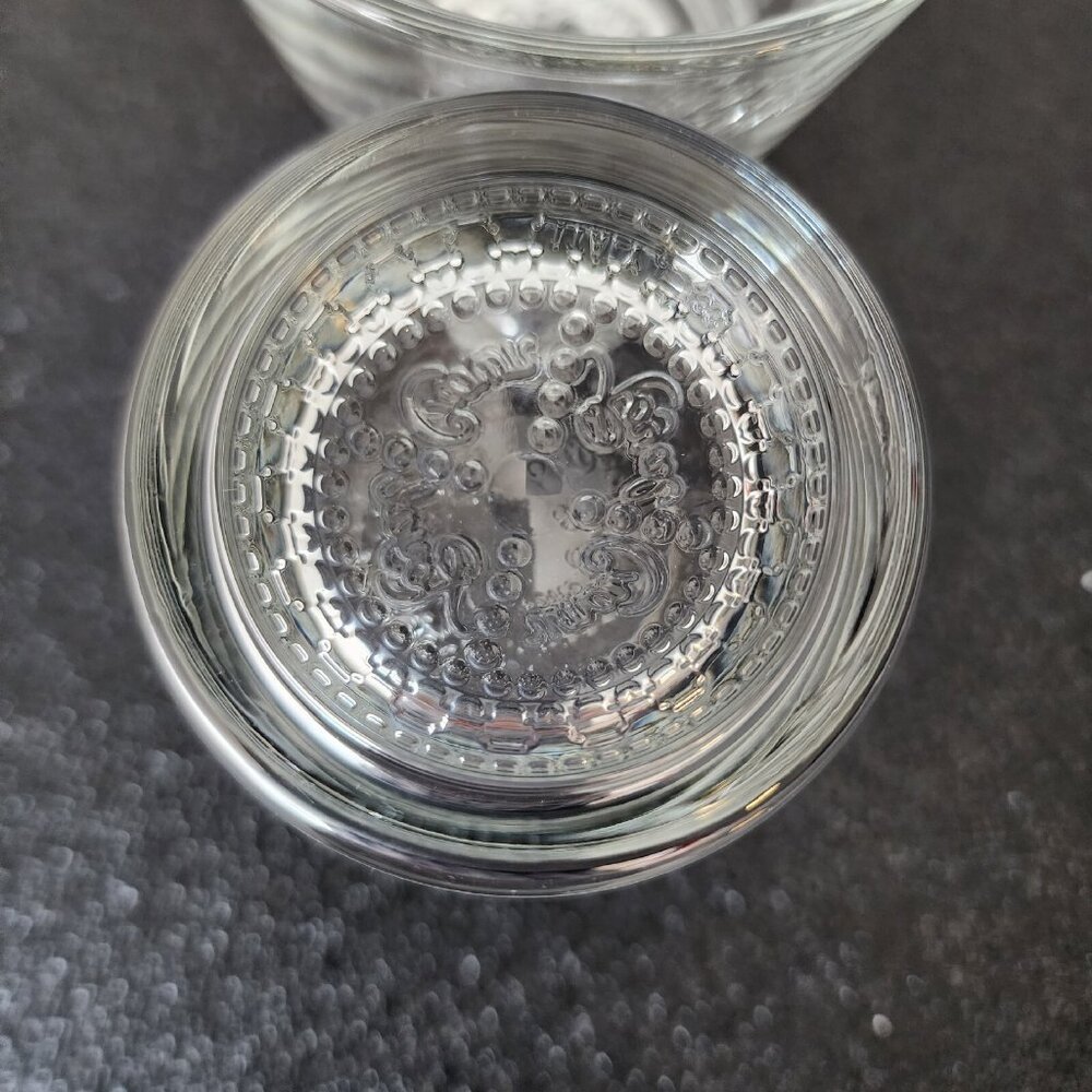 2 Crown Royal Whiskey Old Fashion Rocks Glasses base embossed bubbles + logo - Picture 8 of 10